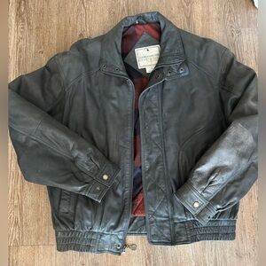 John Ashford Black Leather Jacket